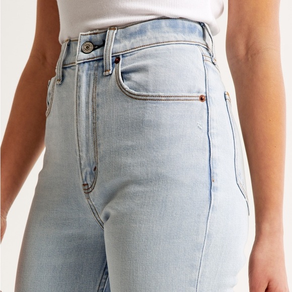 Abercrombie & Fitch Denim - Abercrombie ankle straight high rise jeans